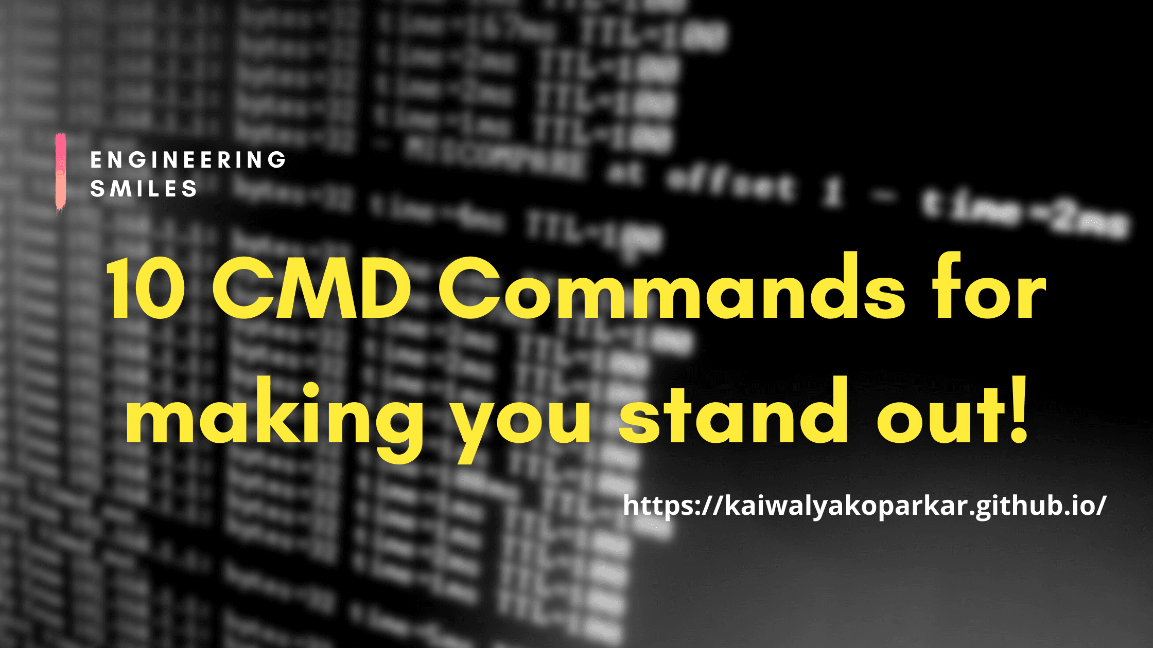 β¨10 CMD Commands to make you stand out!β¨
